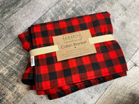 Buffalo Check Red & Black Throw Blanket