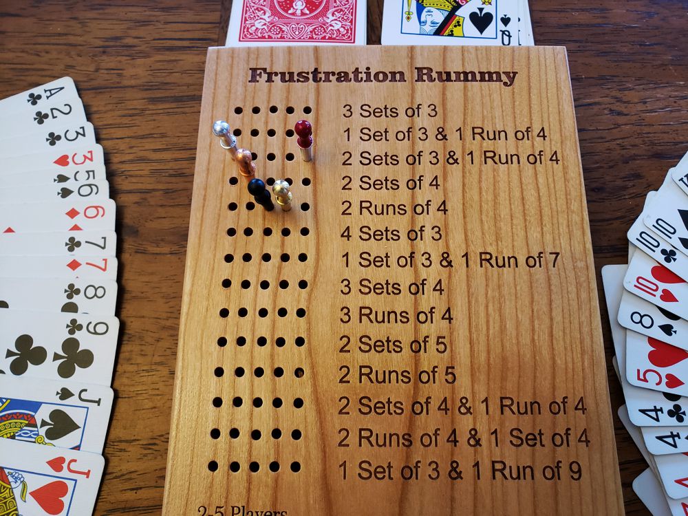 Deluxe Frustration Rummy Game Board – Classic Cottage Outfitters